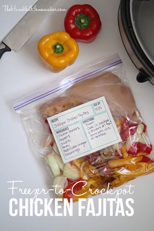 Freezer-to-Crockpot-Chicken-Fajitas-TheHumbledHomemaker.com_